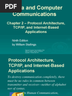 Data and Computer Communications: Chapter 2 - Protocol Architecture, TCP/IP, and Internet-Based Applications