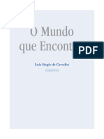 O Mundo Que Encontrei (Luiz Sérgio) - PDF