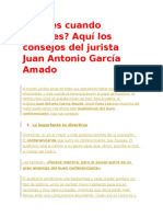 Aburres Cuando Expones Aquí Los Consejos Del Jurista Juan Antonio García Amado