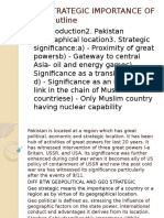 Geo Startegic Import of Pakistan