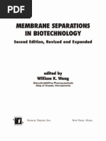 1012.membrane Separations in Biotechnology, Second Edition, (Biotechnology and Bioprocessing) by William K. Wang