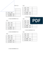 六年级音乐教育歌唱评分表