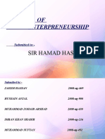 Project of Enterpreneurship: Sir Hamad Hassan