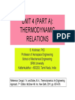 Thermodynamic Relations by Dr. Krishnan