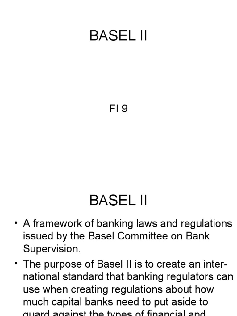 Base 2 PDF Basel Ii Bank Regulation