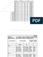 Column C Schedule Along Grid C