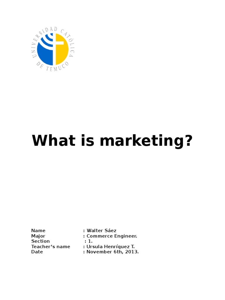 What Is Marketing PDF