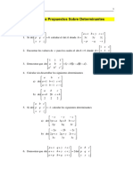 Problemas Propuestos Sobre Determinantes