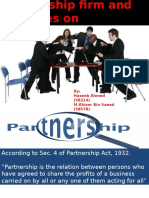 Dissolution of Partnership Firm
