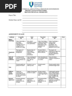 Rubric For Poster Presentation