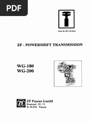 メメ ZF Tecnico WG 180 WG 200 Manual Service PDF | PDF