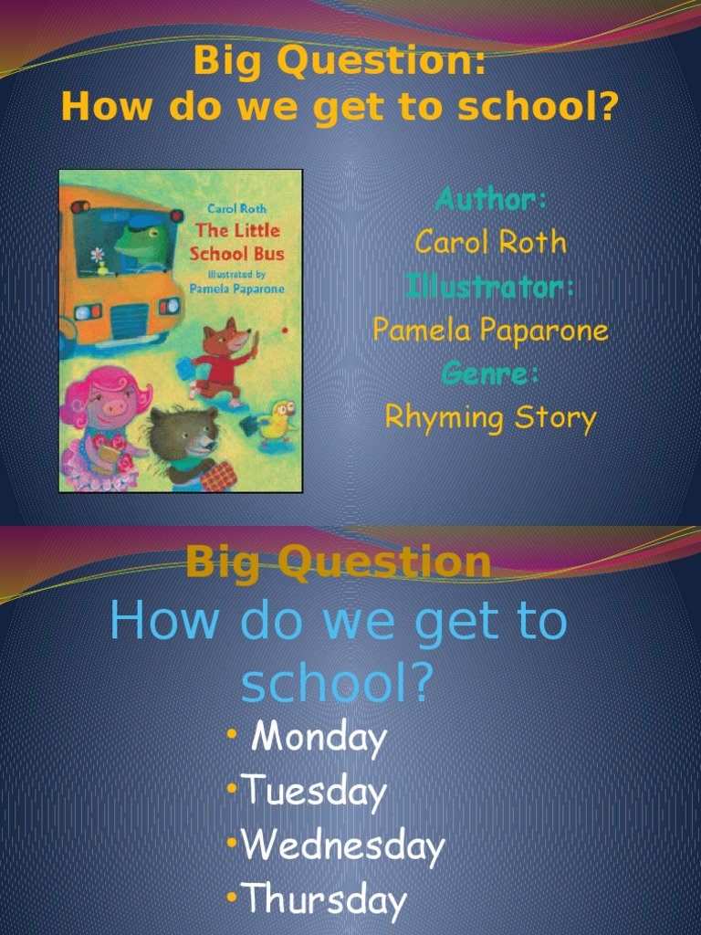 1.1 The Little School Bus | PDF | Vocabulary | Transport