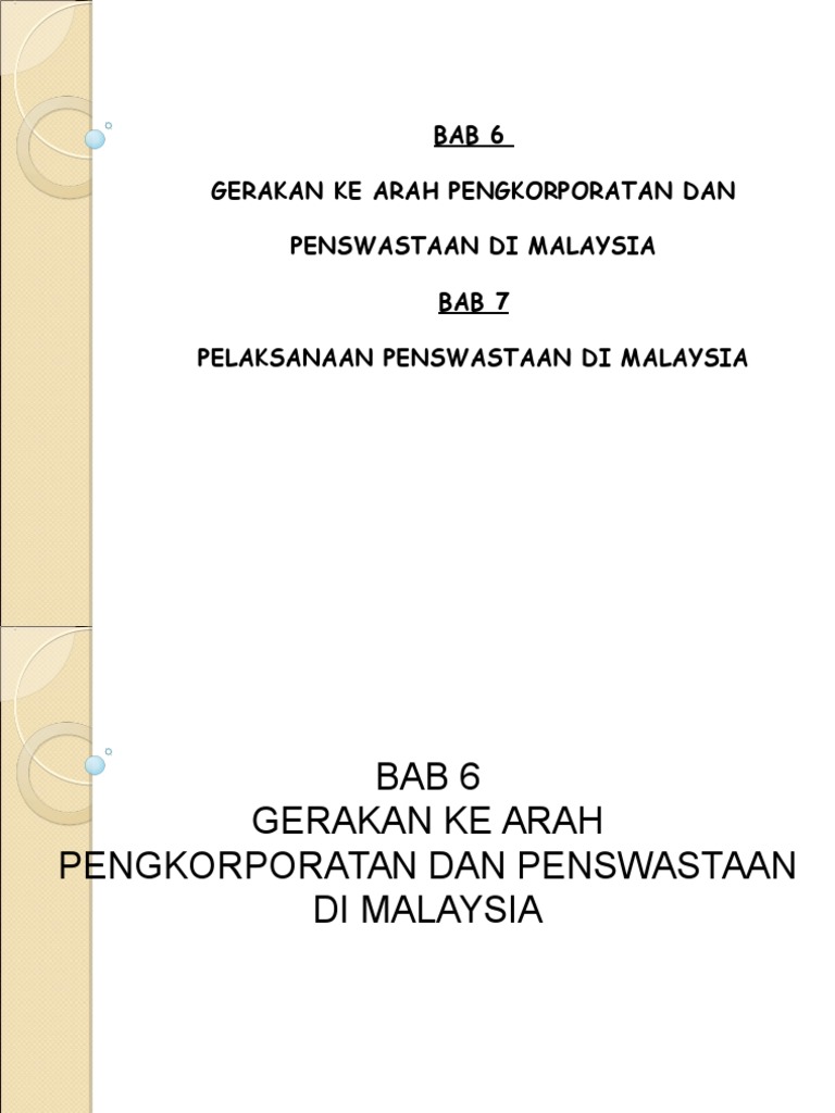 Slide Pentadbiran Awam Korporat Bab 6 7 Pdf