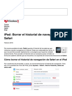 Borrar El Historial de Navegacion de Safari 