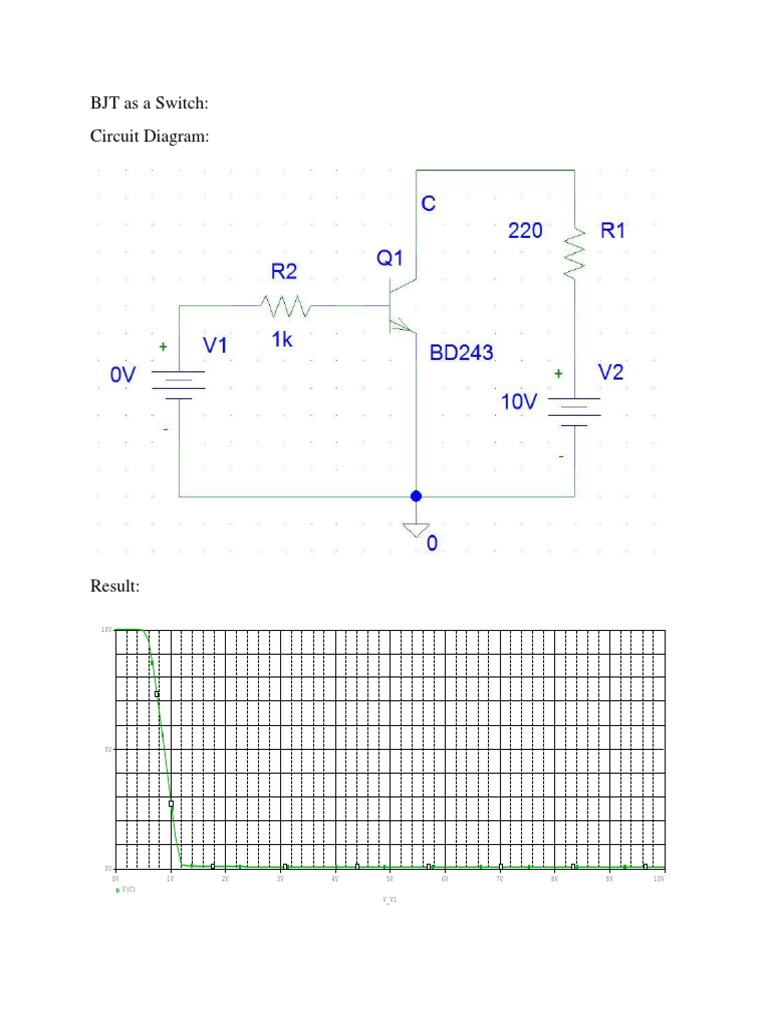 BJT As A Switch Circuit Diagram PDF