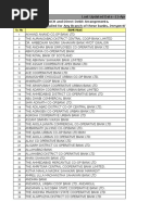 Bank List NACH ECS Direct Debit