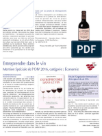 FR JOURNAL SPECIAL DES SOCIETES Entreprendre Dans Le Vin - Mention Spécial de l'OIV 2016