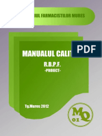 Curs Manualul Calitatii RBPF