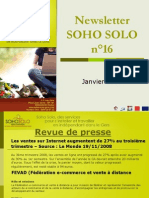 Newsletter Soho Solo n16 Janvier09