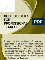 code of ethics for professional teachers.ppt