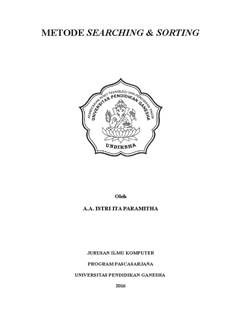 Metode Pencarian dan Pengurutan Data | PDF | Komputer
