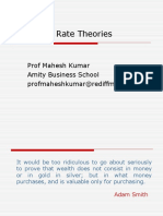 Exchange Rate Theories: Prof Mahesh Kumar Amity Business School