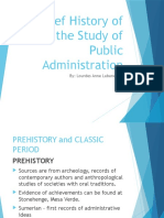 History of Public Administration