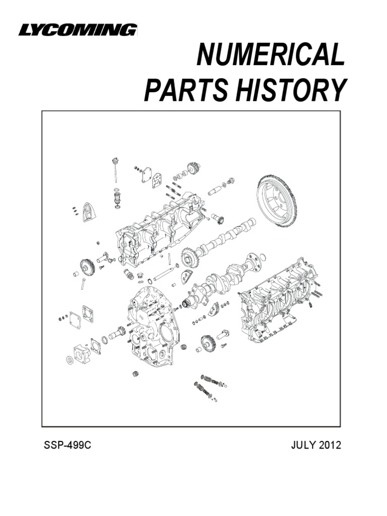 SSP 499C Numerical Parts History Circa 2012 06 PDF Screw
