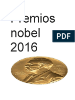 Premios Nobel 2016