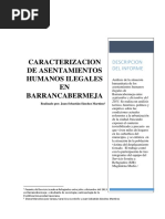 Asentamientos Humanos Ilegales y Situacion Humanitaria de Barrancabermeja