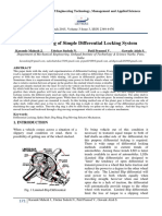 Manufacturing simple differential locking system