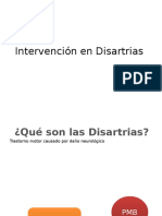 Intervención en Disartrias 