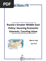 Russia's Greater Middle East Policy