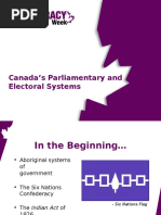 Canada's Parliamentary and Electoral Systems