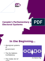 Canada's Parliamentary and Electoral Systems