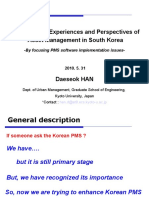 Korean Pavement Management System: An Experiences and Lessons