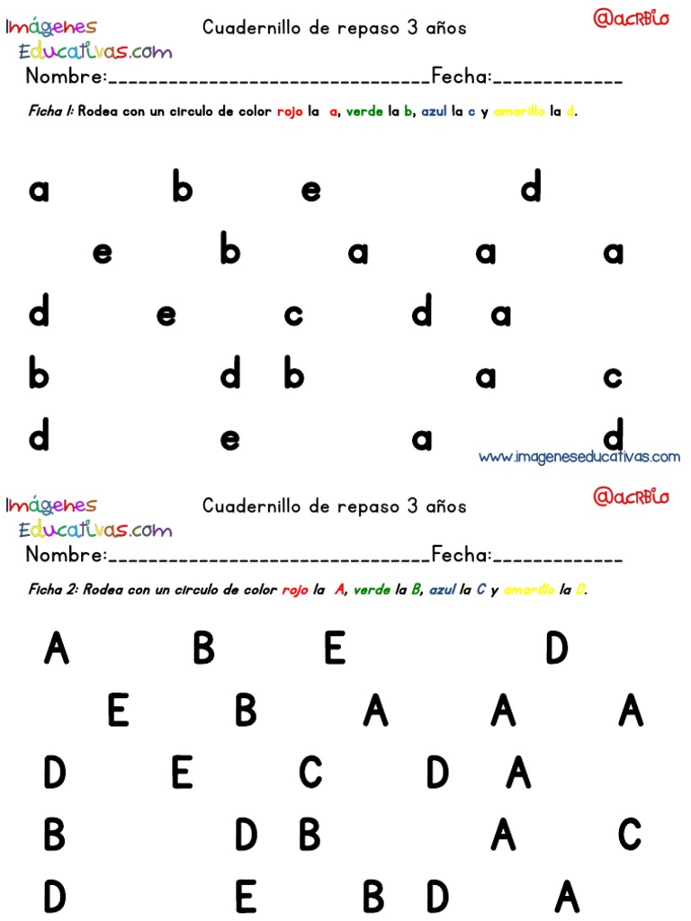 Cuadernillo Complementario Educación Preescolar 3 Años | PDF | Color ...
