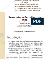 Reservatório Petrolífero de Óleo