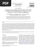 Cymbopogon Citratus Leaves Characterization of Flavonoids by HPLC PDA ESI MS MS and an Approach to Their Potential as a Source of Bioactive Polyphenol