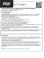 Download Lean Manufacturing Literature Review and Research Issues by Leonardo Gasperin SN327621712 doc pdf