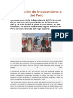 Declaración de Independencia Del Perú