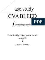 Case Study Cva Bleed (: Hemorrhagic Stroke)