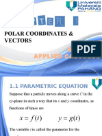 CHAPTER 1 Polar Coordinates and Vector