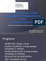 Clase 0. Introducción Del Curso Preclínico 2015