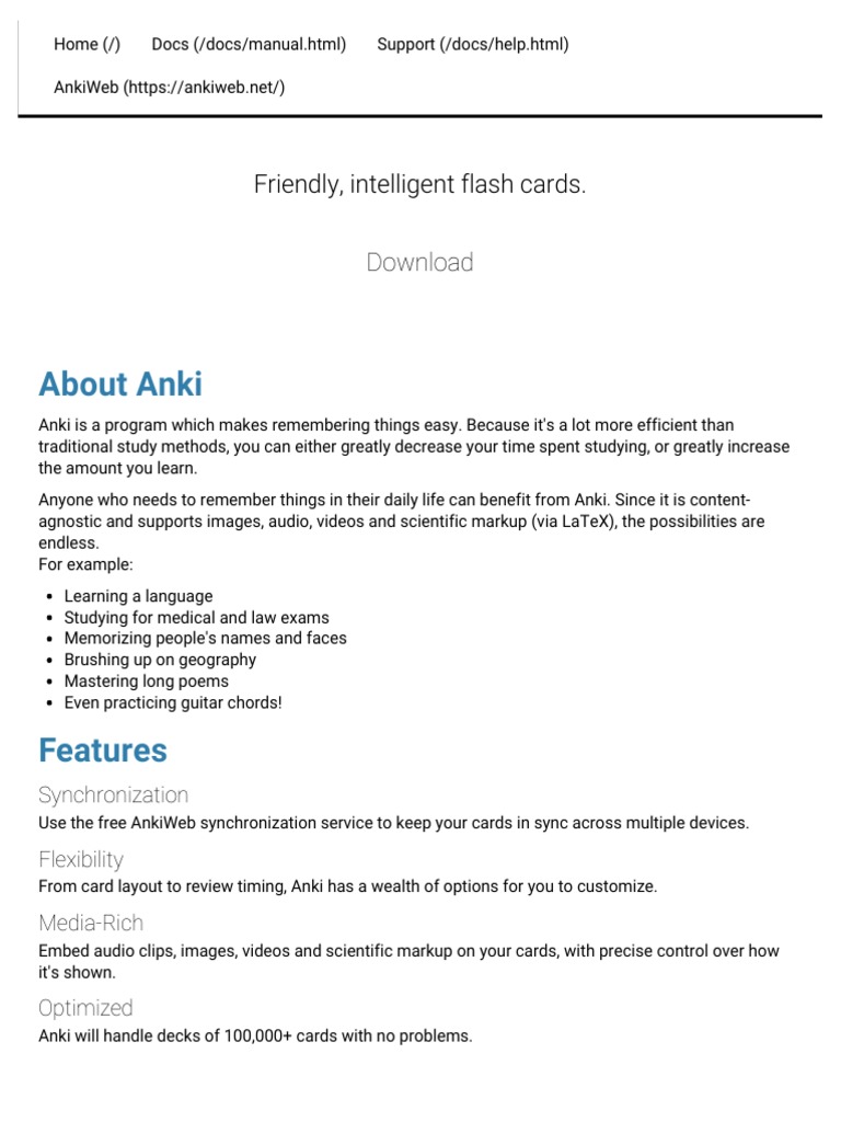 About Anki: Friendly, Intelligent Flash Cards. Download | PDF | Ubuntu  (Operating System) | Linux