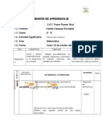 Sesión de Aprendizaje Calculo Del Volúmen