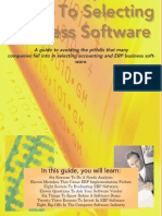 Guide to Selecting Business Software