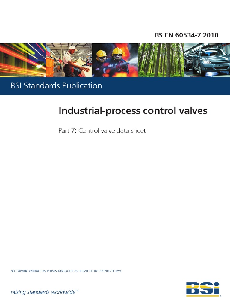 IndustrialProcess Control Valves BSI Standards Publication PDF
