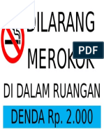 DILARANG MEROKOK