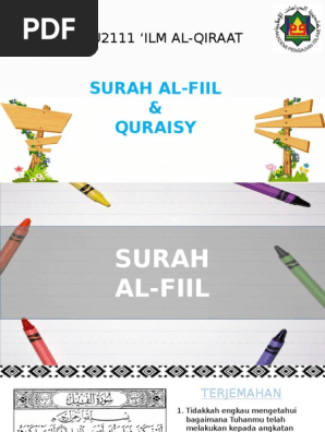 Ilm Al Qira At Surah Quraisy Surah Al Fiil Pdf